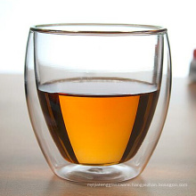 250ml Hand Blown Double-Wall Glass Mug Double Cup